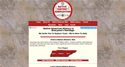 Desktop Screenshot of nativehistoryassociation.org